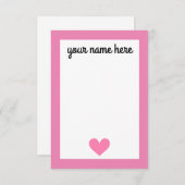 Gepersonaliseerde Meisjes Stationery Notecards Bedankkaart (Voorkant / Achterkant)
