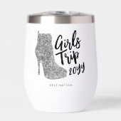 Gepersonaliseerde Meisjes Trip Disco Spiegel Zilve (Voorkant)