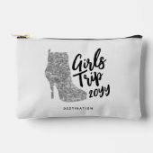 Gepersonaliseerde Meisjes Trip Disco Spiegel Zilve Etui (Voorkant)