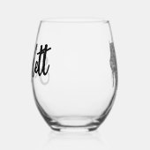 Gepersonaliseerde Meisjes Trip Disco Spiegel Zilve Wijnglas Zonder Voet (Rechts)