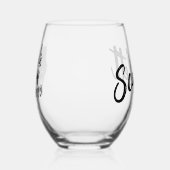 Gepersonaliseerde Meisjes Trip Disco Spiegel Zilve Wijnglas Zonder Voet (Links)