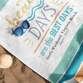 Gepersonaliseerde Meisjes Weekend Beach Dagen Strandlaken