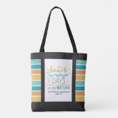 Gepersonaliseerde Meisjes Weekend Beach Tote Bag (Achterkant)