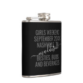 Gepersonaliseerde meisjes Weekend Bestie Bridal Tr Heupfles (Rechts)