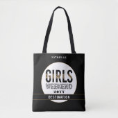 Gepersonaliseerde meisjes Weekend Girls Trip Vacay Tote Bag (Voorkant)