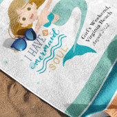Gepersonaliseerde Meisjes Weekend Mermaid Strandlaken