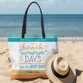 Gepersonaliseerde Meisjes Weekend op het Strand Tote Bag