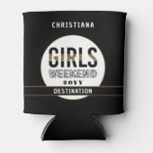 Gepersonaliseerde meisjes Wekend Girls reizen vaka Blikjeskoeler (Voorkant)