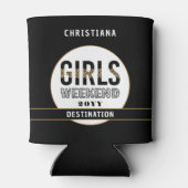 Gepersonaliseerde meisjes Wekend Girls reizen vaka Blikjeskoeler (Achterkant)