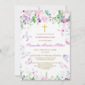 Gepersonaliseerde meisjesbevestiging kaart (Voorkant)