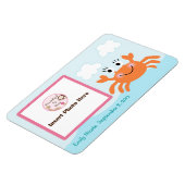 Gepersonaliseerde meisjeskrab Foto Magnet Keepomwi Magneet (Linkerzijde)