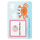 Gepersonaliseerde meisjeskrab Foto Magnet Keepomwi Magneet (Verticaal)