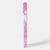 Gepersonaliseerde meisjesnaam Glitter Sparkles Case-Mate iPhone Case (Achterkant / Links)