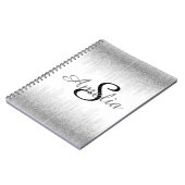 Gepersonaliseerde meisjesnaam Glitter Sparkles Notitieboek (Linkerzijde)