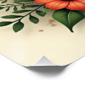 Gepersonaliseerde Melk Kan & Bloemen Canvas Print Perfect Poster (Hoek)