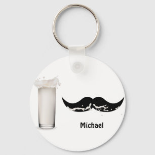 Gepersonaliseerde melk sleutelhanger