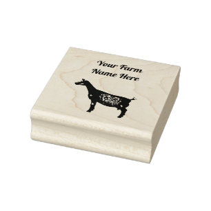 Gepersonaliseerde melkgeit rubberstempel