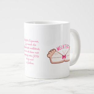Gepersonaliseerde MELKTERT Afrikaanse Boeremeisie Grote Koffiekop