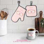 Gepersonaliseerde MELKTERT Afrikaanse Boeremeisie Ovenwant & Pannenlap Set