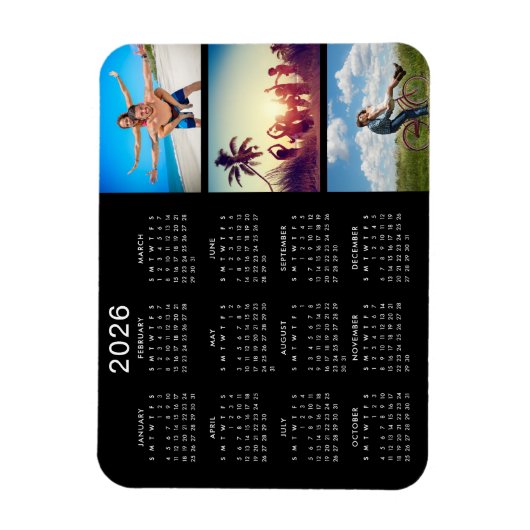 Gepersonaliseerde Memorable Foto Collage 2024 Agen Magneet (Verticaal)