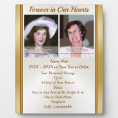 Gepersonaliseerde Memorial Gifts for Loss of Mothe Fotoplaat (Voorkant)