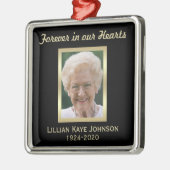 Gepersonaliseerde Memorial Kerstversieringen Metalen Ornament (Links)