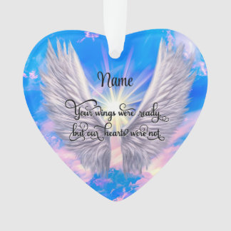 Gepersonaliseerde Memorial Ornament Angel Wings He