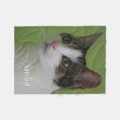 Gepersonaliseerde Memorial Pet Afbeelding deken (Voorkant (Horizontaal))