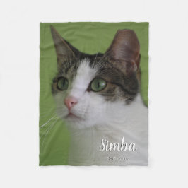 Gepersonaliseerde Memorial Pet Afbeelding deken