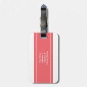 Gepersonaliseerde meneer en mevrouw Newly Weds Mon Bagagelabel (Achterkant verticaal)