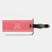 Gepersonaliseerde meneer en mevrouw Newly Weds Mon Bagagelabel (Achterkant horizontaal)