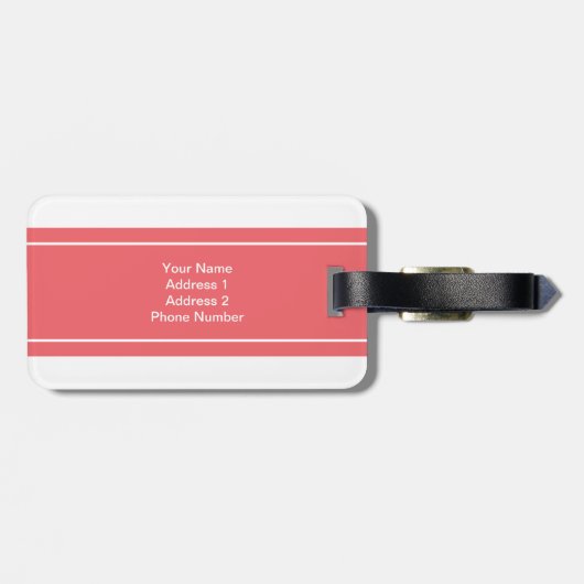 Gepersonaliseerde meneer en mevrouw Newly Weds Mon Bagagelabel (Achterkant horizontaal)