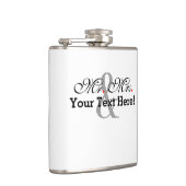 Gepersonaliseerde meneer en mevrouw Plus  kleur Heupfles (Rechts)