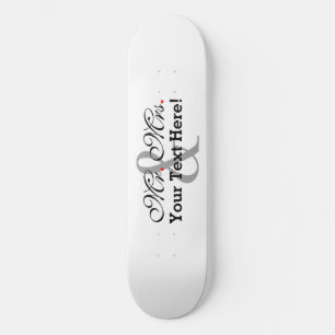 Gepersonaliseerde meneer en mevrouw Plus kleur Persoonlijk Skateboard