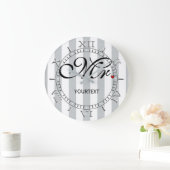 Gepersonaliseerde meneer op een grote klok (Huis)