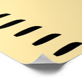 Gepersonaliseerde menselijke groei grafiek liniaal poster (Hoek)