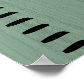 Gepersonaliseerde menselijke groei grafiek liniaal poster (Hoek)