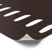 Gepersonaliseerde menselijke groei grafiek liniaal poster (Hoek)