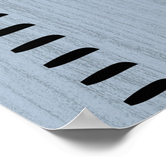 Gepersonaliseerde menselijke groei grafiek liniaal poster (Hoek)