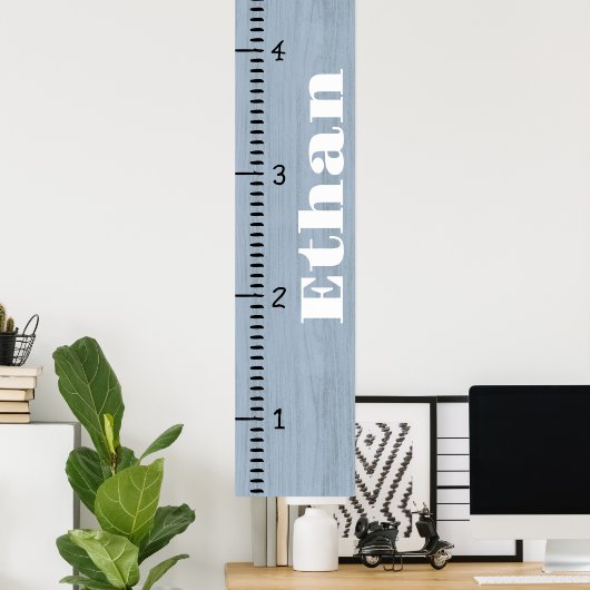 Gepersonaliseerde menselijke groei grafiek liniaal poster (Thuiskantoor)