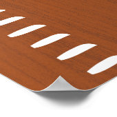 Gepersonaliseerde menselijke groei grafiek liniaal poster (Hoek)