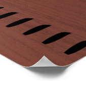 Gepersonaliseerde menselijke groei grafiek liniaal poster (Hoek)