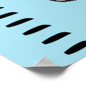 Gepersonaliseerde menselijke groei grafiek liniaal poster (Hoek)