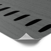 Gepersonaliseerde menselijke groei grafiek liniaal poster (Hoek)