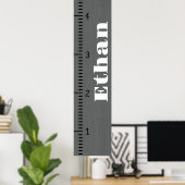 Gepersonaliseerde menselijke groei grafiek liniaal poster (Thuiskantoor)