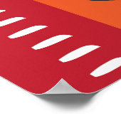 Gepersonaliseerde menselijke groei grafiek liniaal poster (Hoek)