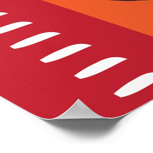 Gepersonaliseerde menselijke groei grafiek liniaal poster (Hoek)