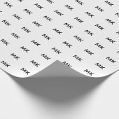 Gepersonaliseerde merk initialen Logo Text Busines Cadeaupapier (Hoek)
