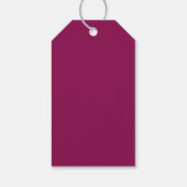 Gepersonaliseerde Merlot Color Classic Cadeaulabel (Achterkant)