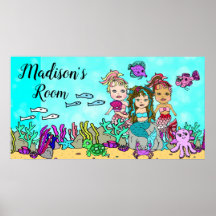 Gepersonaliseerde Mermaid en Zee Schepingsvrienden